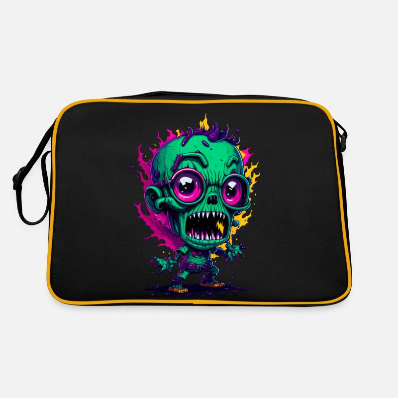 Zombie coloré cool Sac Retro