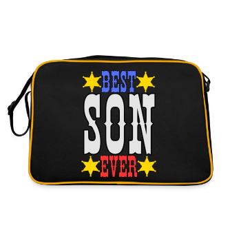 Best boy ever - Retro Bag - black/gold - Back