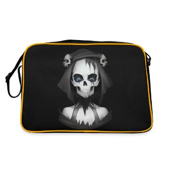 Demonic magic on Halloween night - Retro Bag - black/gold - Back