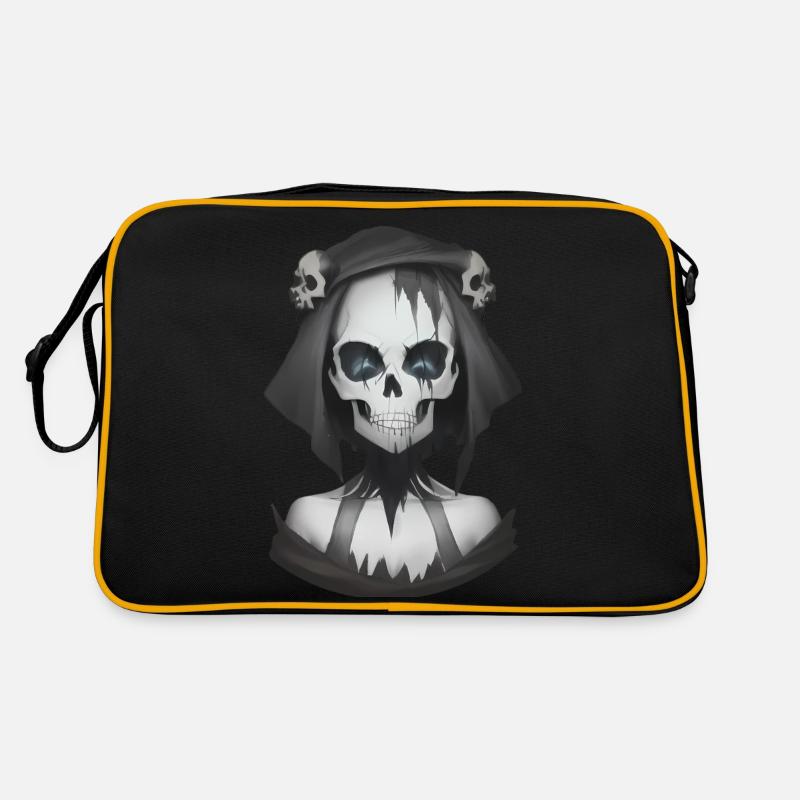 Demonic magic on Halloween night Retro Bag