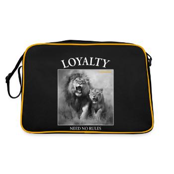 LOYALITÄT BRAUCHT KEINE GESETZE - Retro Tasche - Schwarz/Gold - Hinten