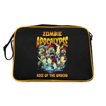 Zombie Apocalypse Halloween Zombie Hunter Undead - Sac Retro - noir/or - Dos