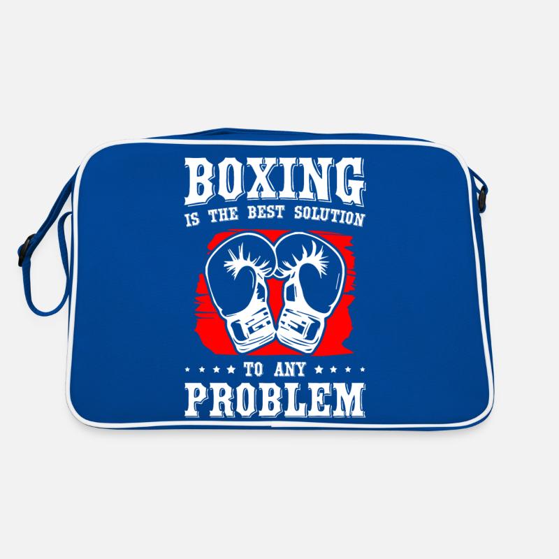 Boxing Is The Best Solution To Any Problem Retro Bag