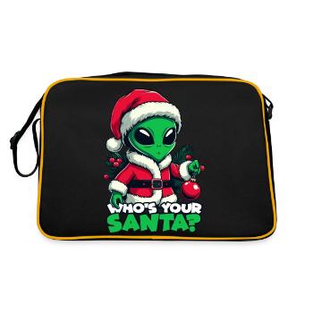 Père Noël Alien - Sac Retro - noir/or - Dos