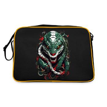 Snake - Retro Bag - black/gold - Back