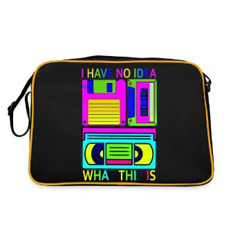 Music, Retro, Heavy Metal, Hard Rock, Punk, Vinyl, Pop - Retro Bag - black/gold - Back