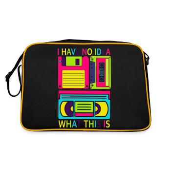 Music, Retro, Heavy Metal, Hard Rock, Punk, Vinyl, Pop - Retro Bag - black/gold - Back