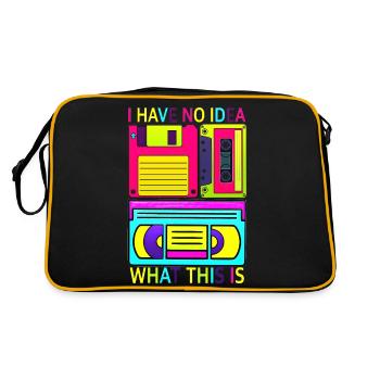 Music, Retro, Heavy Metal, Hard Rock, Punk, Vinyl, Pop - Retro Bag - black/gold - Back