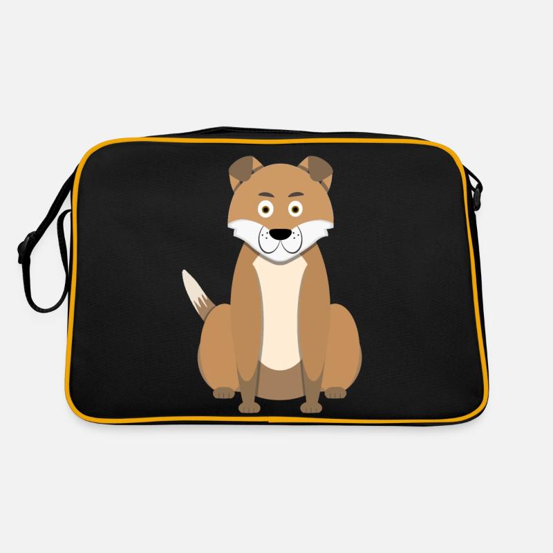 Cartoon Hund Retro Tasche
