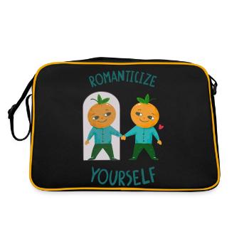 Santé mentale, amour de soi - Sac Retro - noir/or - Dos