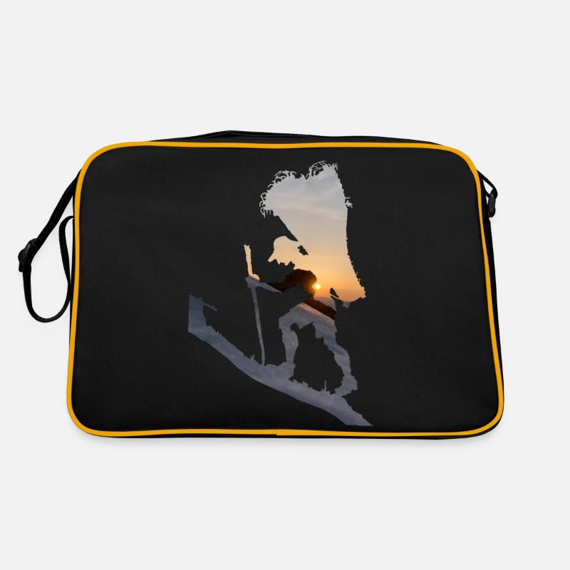 Conquérant des montagnes - Sac Retro - noir/or