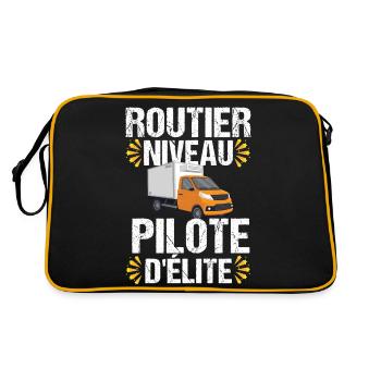 Truck Elite Truck Truck Gift Truck Driver - Retro Bag - black/gold - Back