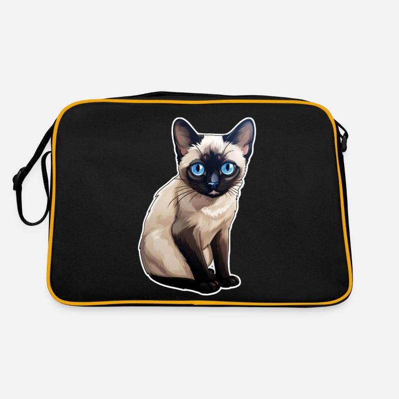 Siamkatze niedlich Retro Tasche