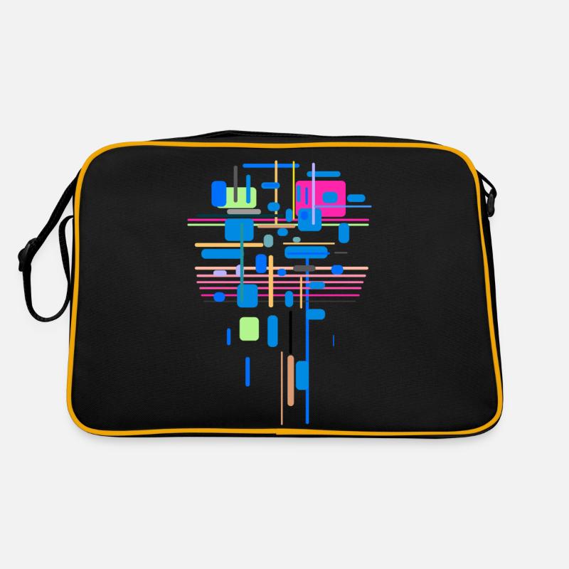 Abstract Colors Pattern Retro Bag