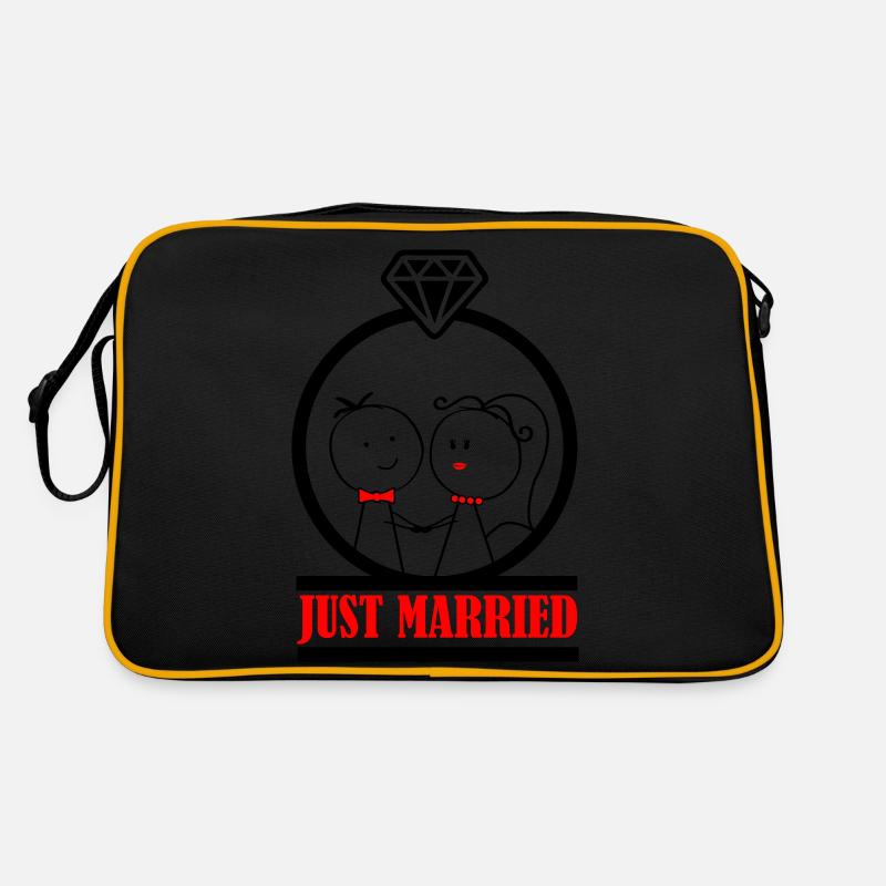 ehepaar just married 002 Retro Tasche