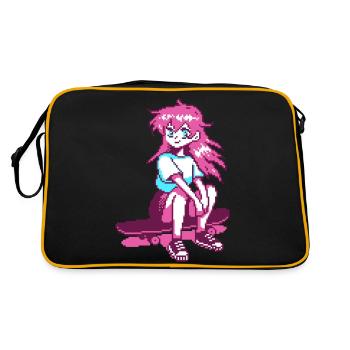 8bit SK8er GRL - Retro Bag - black/gold - Back