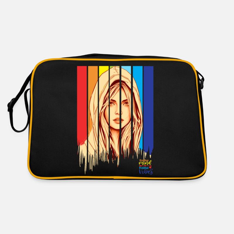 Positive, positive mind vibes life Retro Bag