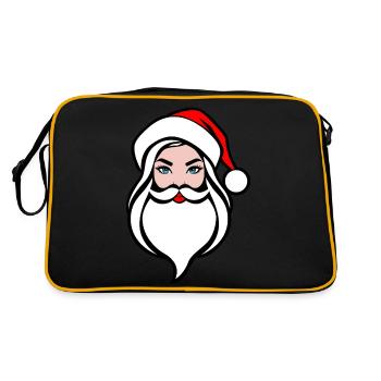weihnachtsfrau Weihnachten female mrs. santa clara - Sac Retro - noir/or - Dos