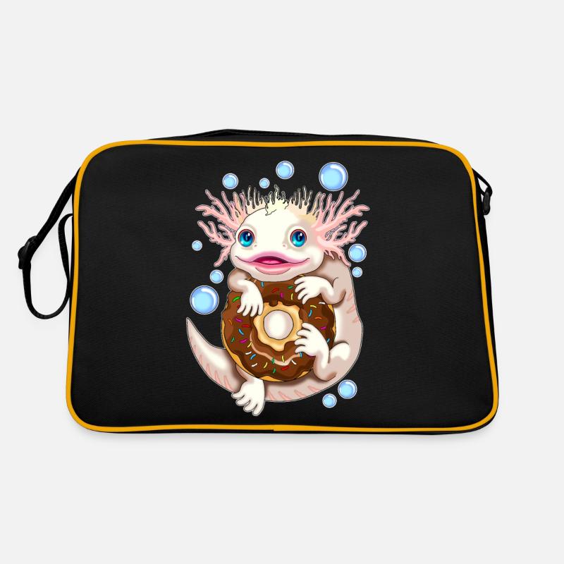 Axolotl Donut Snaxolotl Retro Tasche