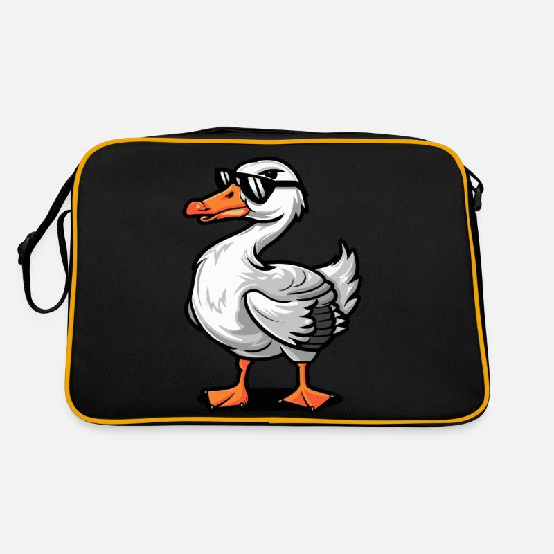 Gans Comic Cool - Retro Tasche - Schwarz/Gold