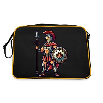 Spartans - Retro Bag - black/gold - Back