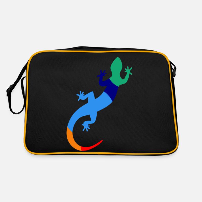 Glücklicher Gecko Retro Tasche