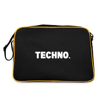 Soirée Techno Rave - Sac Retro - noir/or - Dos