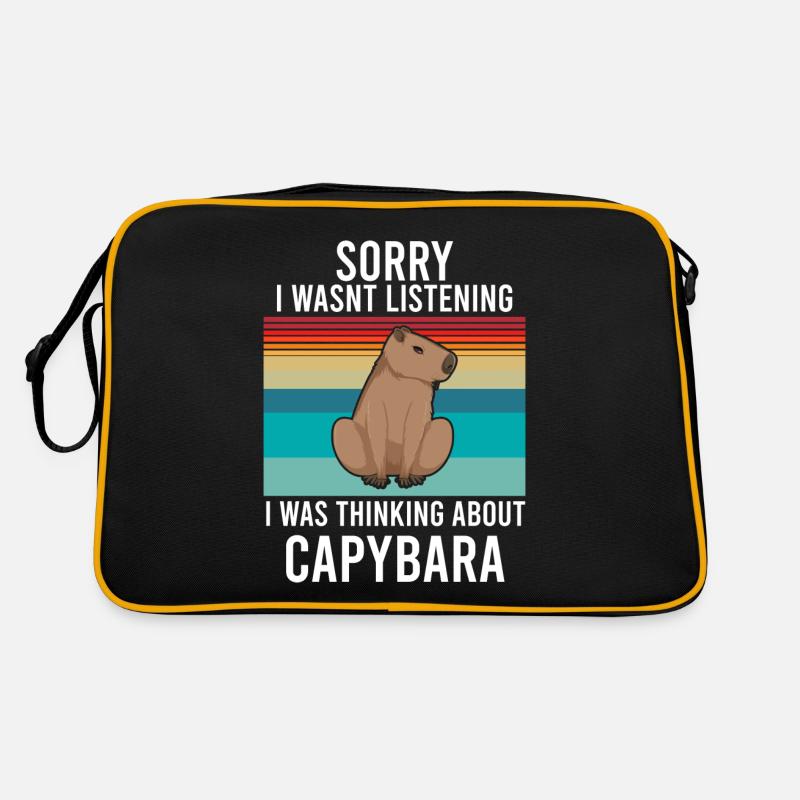 Capybara - Retro Bag - black/gold
