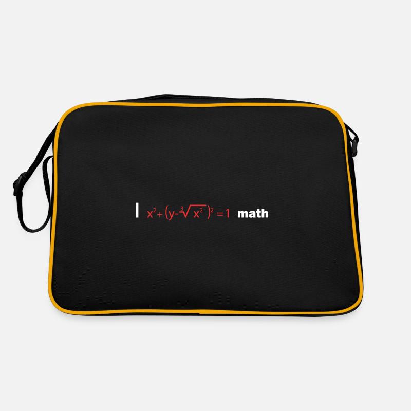 I love math Mathematik Mathematiker Mathelehrer Retro Tasche