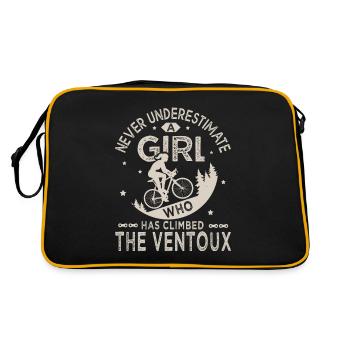 a girl who has climbed the Ventoux vélo velo - Sac Retro - noir/or - Dos