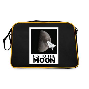 ENVOLEZ-VOUS VERS LA LUNE - Sac Retro - noir/or - Dos