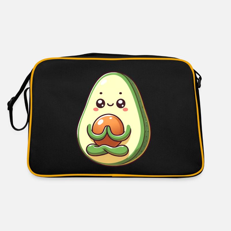 Avocado Meditation Zen Levitation Retro Tasche