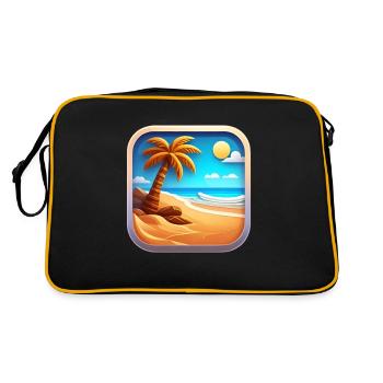 Summer Icon - Retro Tasche - Schwarz/Gold - Hinten