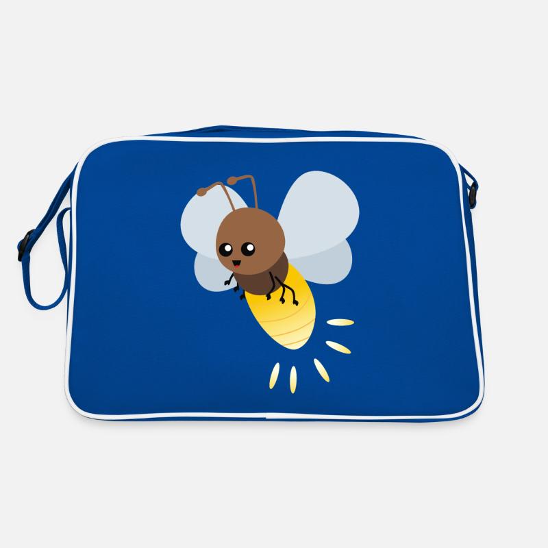 Nette Firefly-Karikatur Retro Tasche