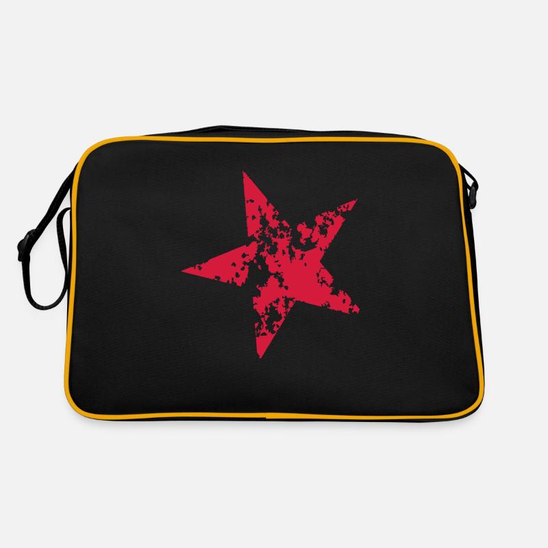 Star Stern - Retro Tasche - Schwarz/Gold