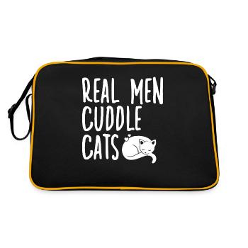 Propriétaire de chats Mignon Chaton Propriétaire de chat - Sac Retro - noir/or - Dos