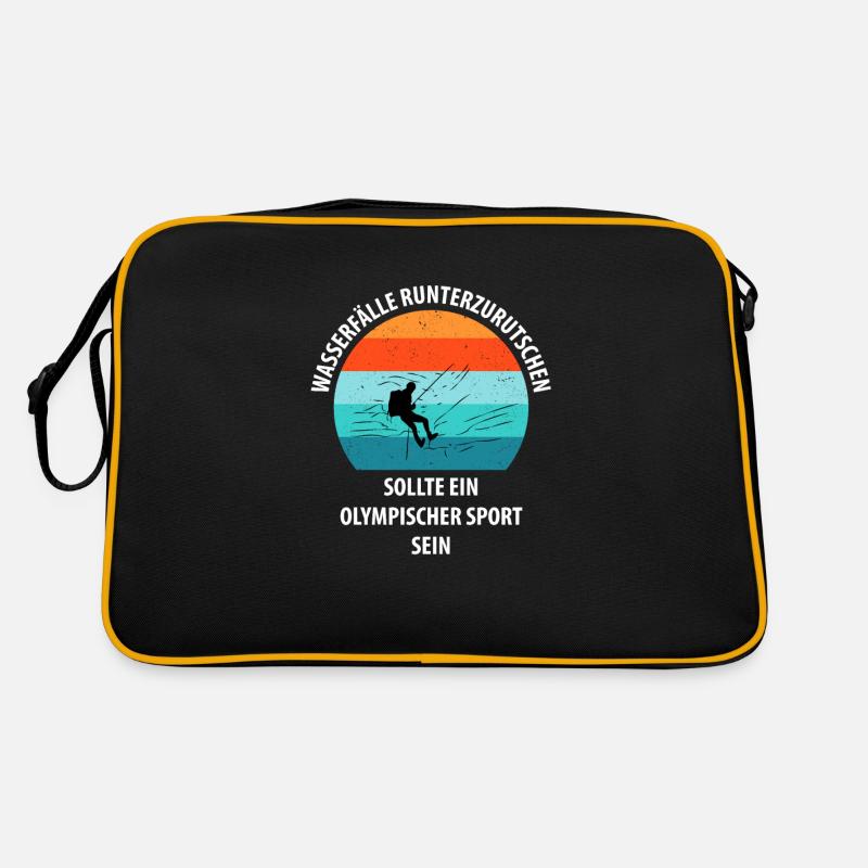 Canyoning Bergsteigen Klettern Wandern Berge Retro Tasche