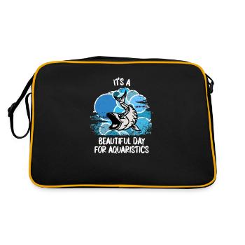 Aquarium Aquariophile Poissons d’ornement Poissons aquatiques - Sac Retro - noir/or - Dos
