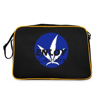 PROFITEZ DU CANNABIS - Sac Retro - noir/or - Dos