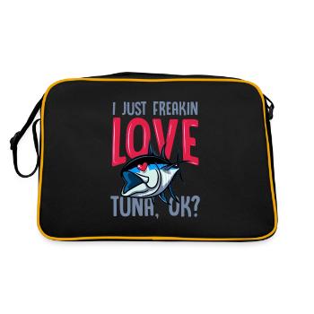 Deep sea fishing, deep sea fishing, - Retro Bag - black/gold - Back