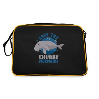 La laque, l’eau de mer, le dugong, - Sac Retro - noir/or - Dos