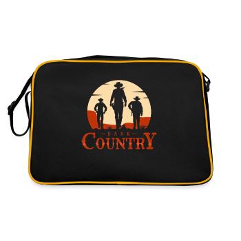 Dark Country, Dark Country Dark humor, Country - Sac Retro - noir/or - Dos