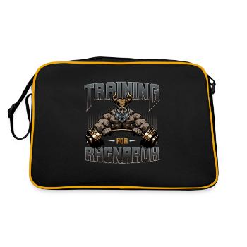 Viking, Viking Odin, Thor, - Retro Bag - black/gold - Back
