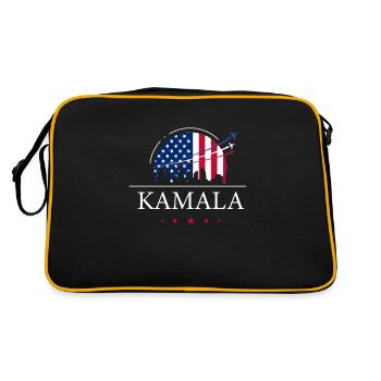 Kamala Harris, Kamala Harris Politique, Kamala - Sac Retro - noir/or - Dos