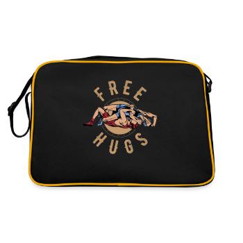Lutte, Ringen 2021, Tokyo, - Sac Retro - noir/or - Dos