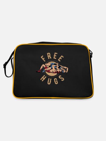 Wrestling, Wrestling 2021, tokio, - Retro Bag - black/gold - Back