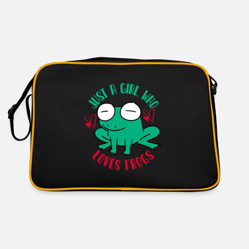 frog, frog animal, toad, Retro Bag