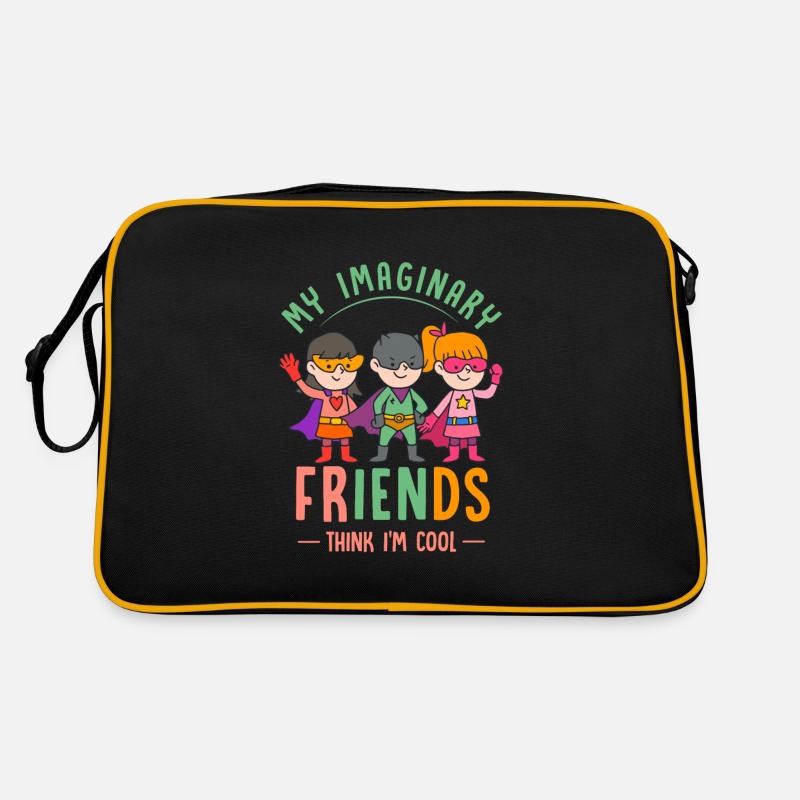imaginärer Freund, imaginärer Freund Retro Tasche