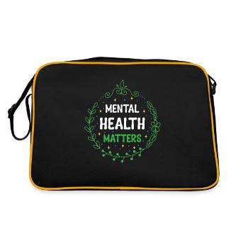 Santé mentale, santé mentale - Sac Retro - noir/or - Dos