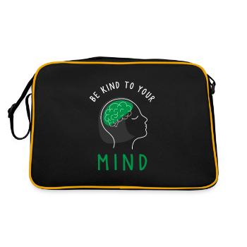 Mental health, mental health - Retro Bag - black/gold - Back